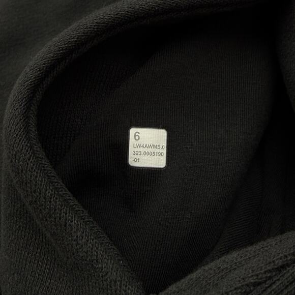 LULULEMON Scuba Hoodie Football Canada Light Cotton Fleece Size 6 Washed Black - Picture 4 of 6